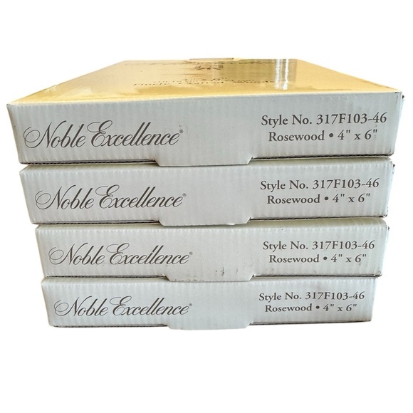 Set of 4 Noble Excellence Finely Crafted Wood Picture Frame 4x6 - Picture 3 of 8